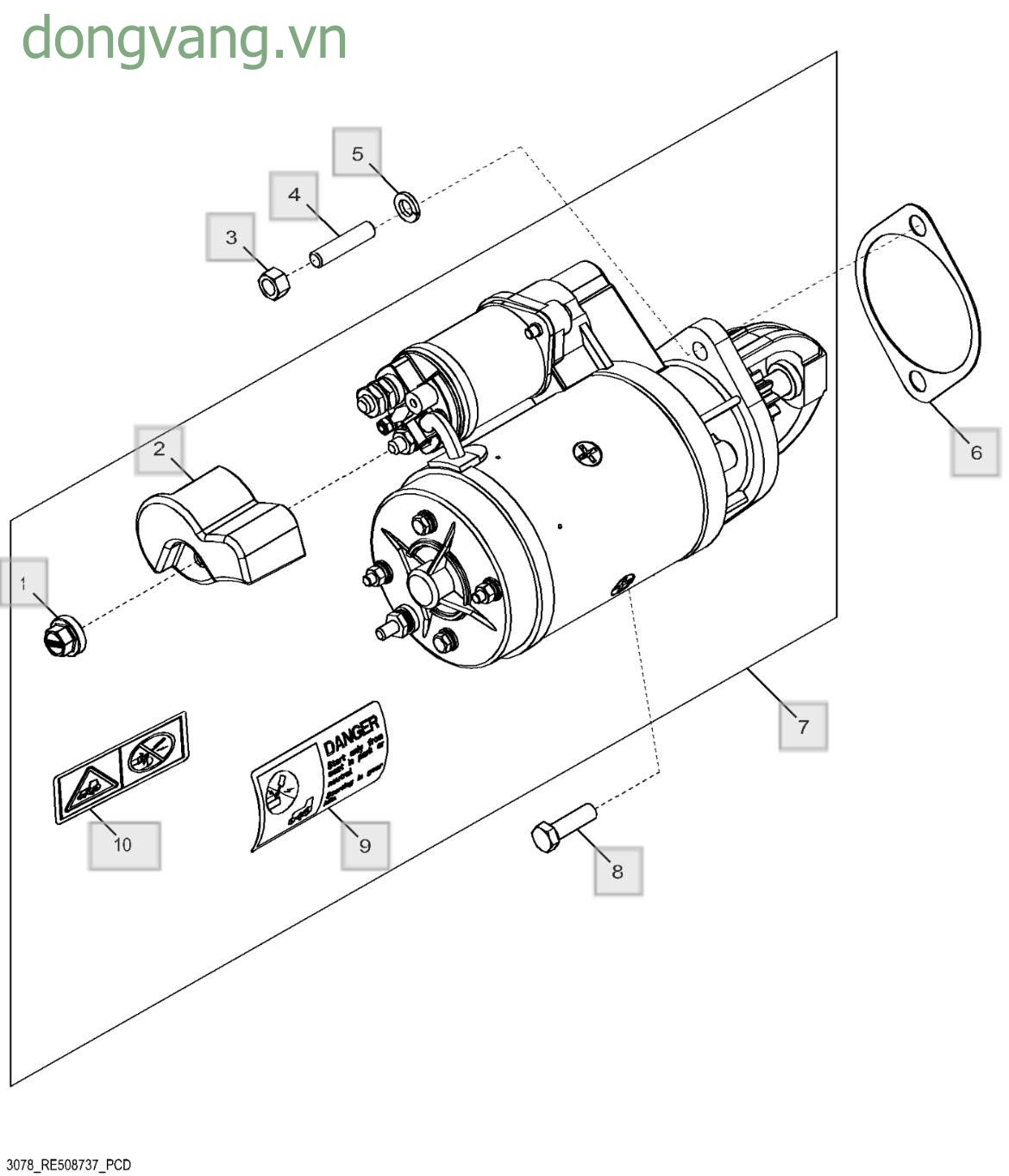 3078 Starter Motor - ST451008